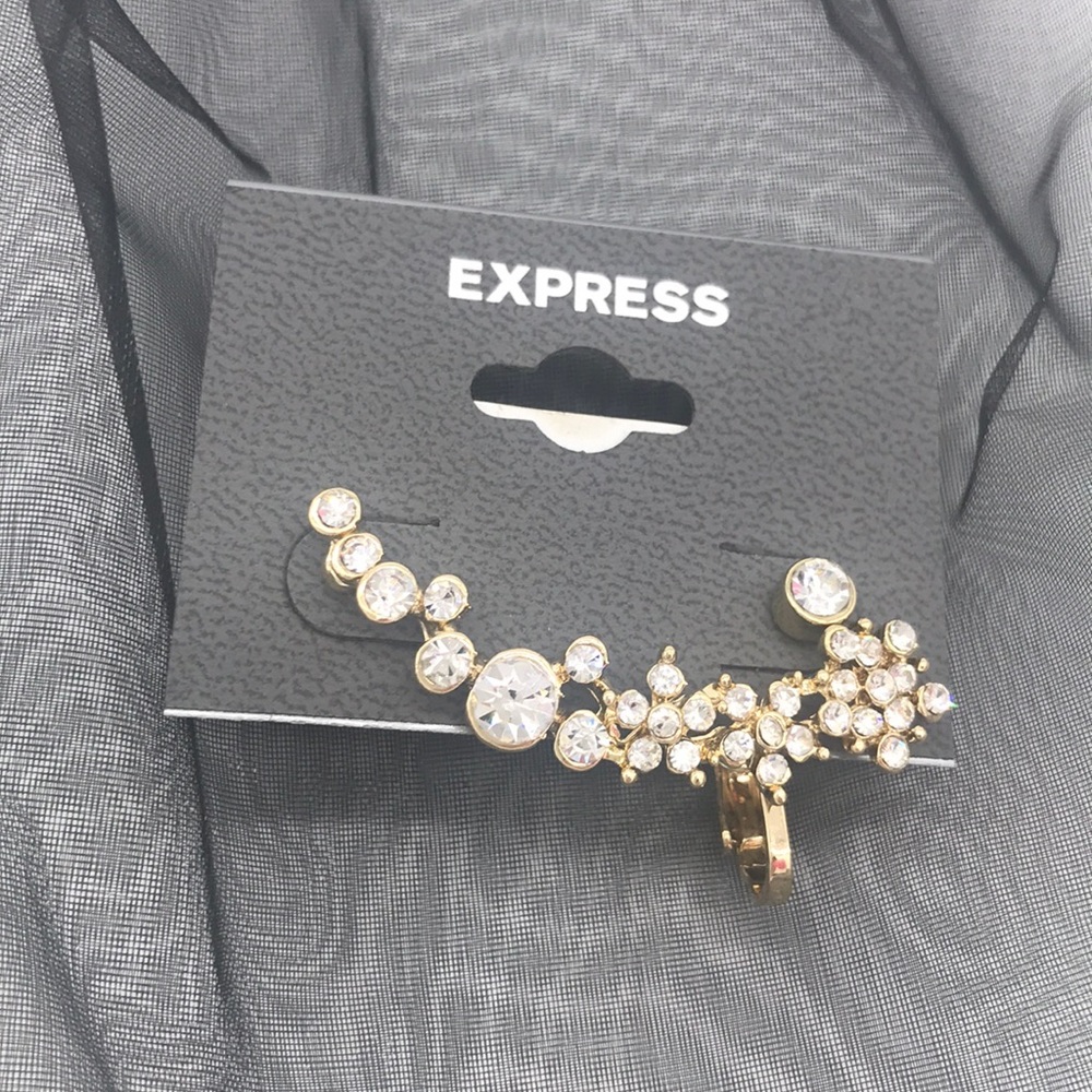 New! EXPRESS - Gold Color Earring & Cuff